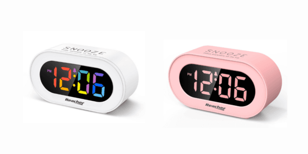 Reacher Small Colorful LED Digital Alarm Clock