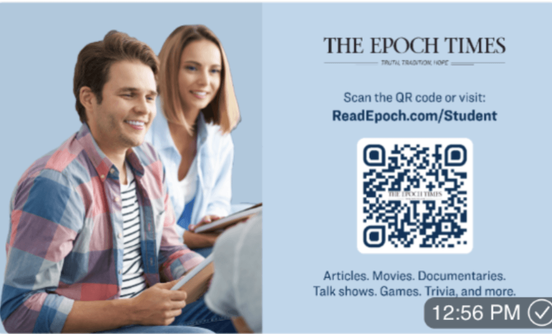 Free Student Subscription From The Epoch Times