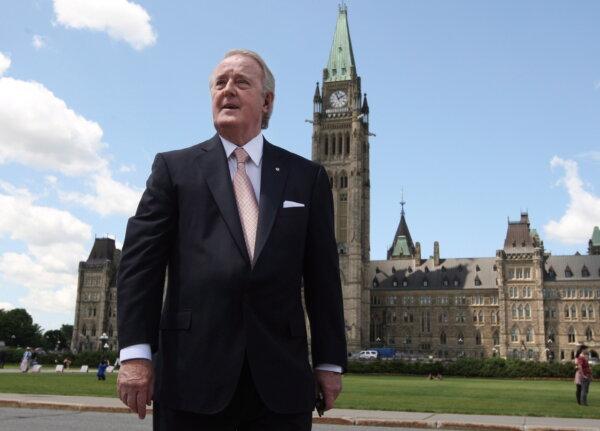 Former prime minister Brian Mulroney leaves Parliament Hill on June 6, 2012. (The Canadian Press/Adrian Wyld)
