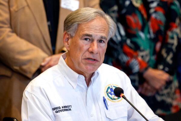 Texas Gov. Greg Abbott speaks during a press conference in Borger, Texas, on March 1, 2024. (AP Photo)