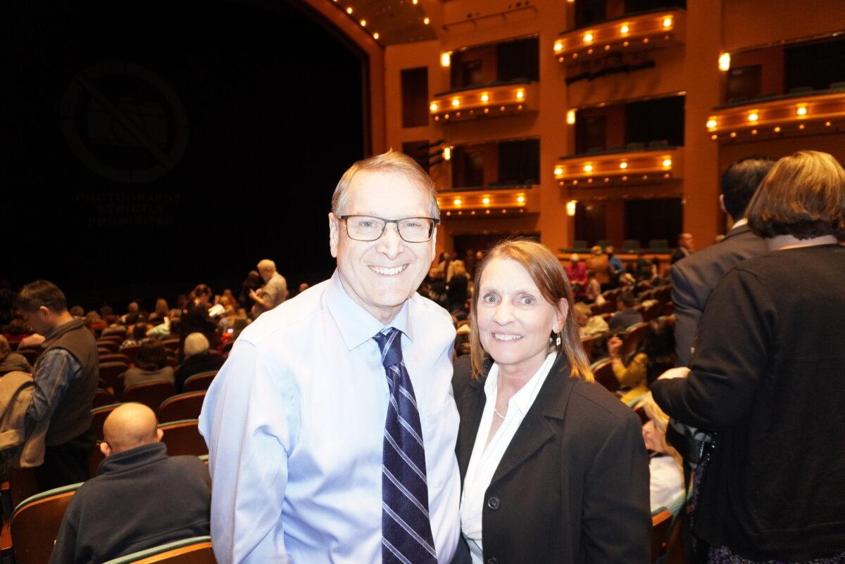 Richard and Jennifer Petticrew attended Shen Yun Performing Arts at the Aronoff Center for the Arts in Cincinnati on March 2. (Nancy Ma/The Epoch Times)