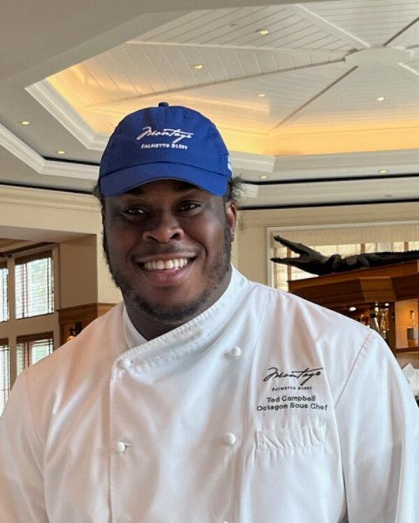 Chef Ted Campbell creates delectable Low Country cuisine at the Octagon Restaurant in the Montage Palmetto Bluff resort in South Carolina. (Photo courtesy of Bill Neely)