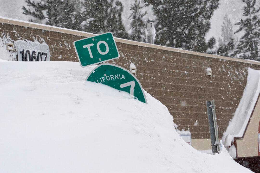Key Northern California Highway Closed as Snow Continues to Fall in the Blizzard-Hit Sierra Nevada