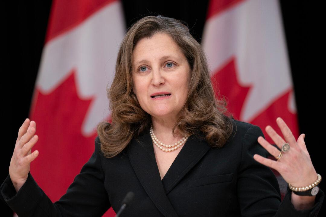 Finance Minister Chrystia Freeland to Present Liberals’ Federal Budget on April 16