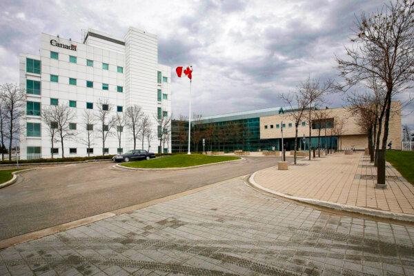 The National Microbiology Laboratory in Winnipeg in a file photo. (The Canadian Press/John Woods)