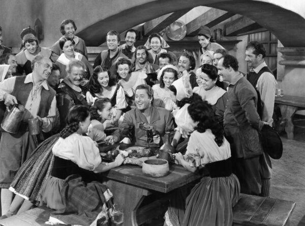 Publicity still for the 1948 film "Adventures of Don Juan." (MovieStillsDB)