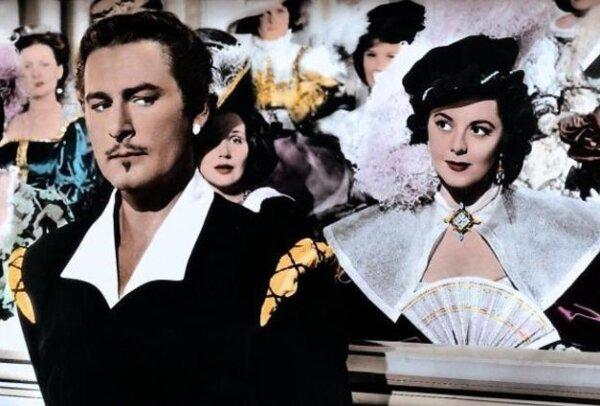Cropped lobby card for the 1948 film "Adventures of Don Juan." (MovieStillsDB)