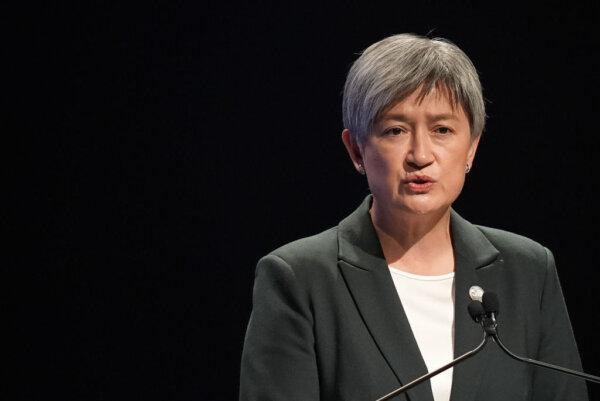 Australia's Minister for Foreign Affairs Penny Wong delivers her keynote speech during the ASEAN-Australia Special Summit in Melbourne, Australia on March 4, 2024. (Asanka Ratnayake/Getty Images)