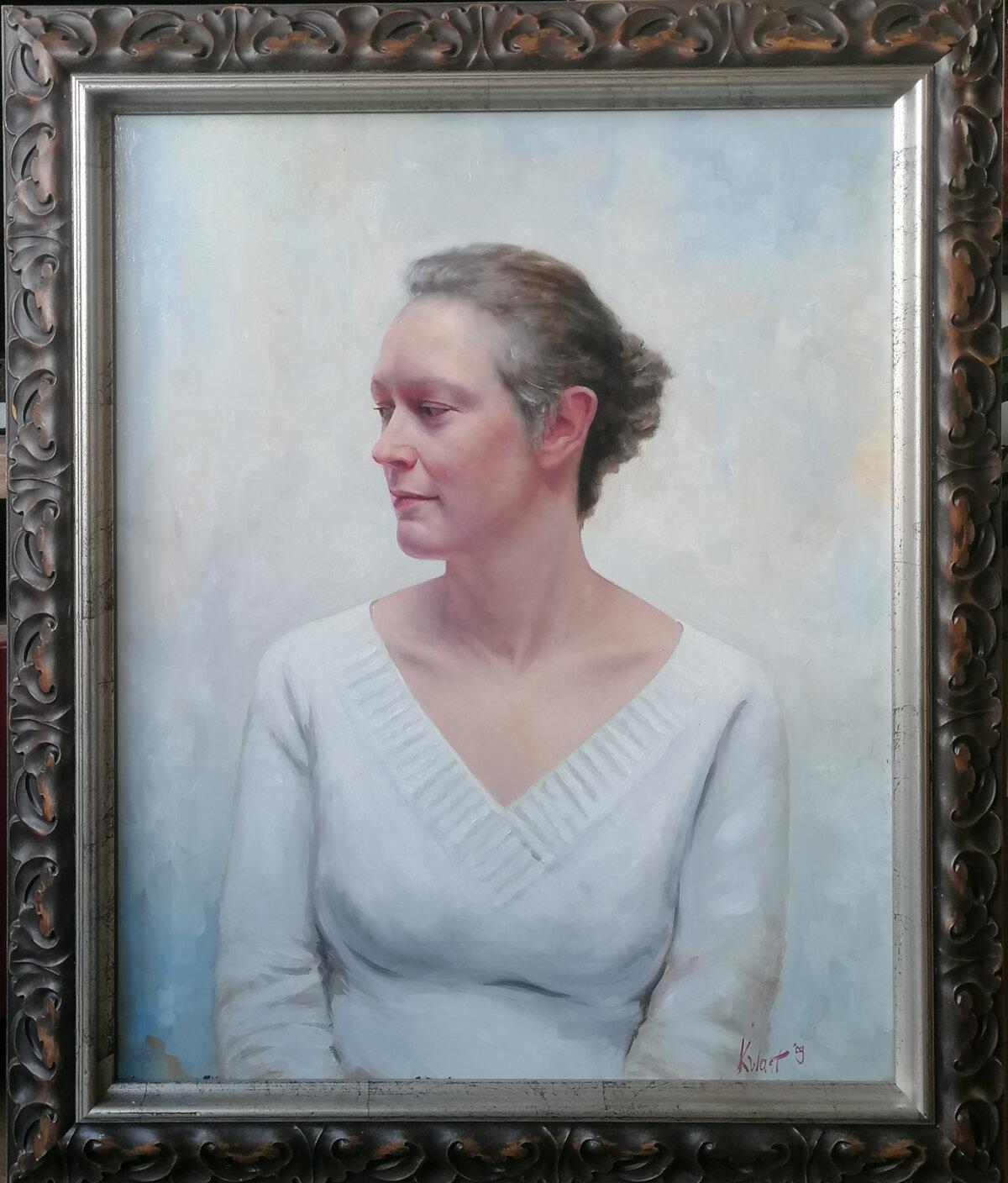 This year, Nard Kwast won an honorable mention award for his 2009 portrait “Paulien,” at the Sixth NTD International Figure Painting Competition. Oil on panel; 27 1/2 inches by 19 3/4 inches. (Courtesy of Nard Kwast)