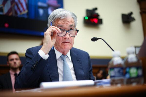 Federal Reserve Chair Jerome Powell testifies before the House Committee on Financial Services in Washington on June 23, 2022. (Win McNamee/Getty Images)