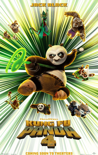 Promotional poster for "Kung Fu Panda 4." (DreamWorks Animation)