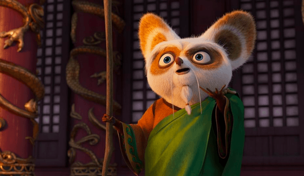 Master Shifu (Dustin Hoffman) says that Po must find a successor, in "Kung Fu Panda 4." (DreamWorks Animation)