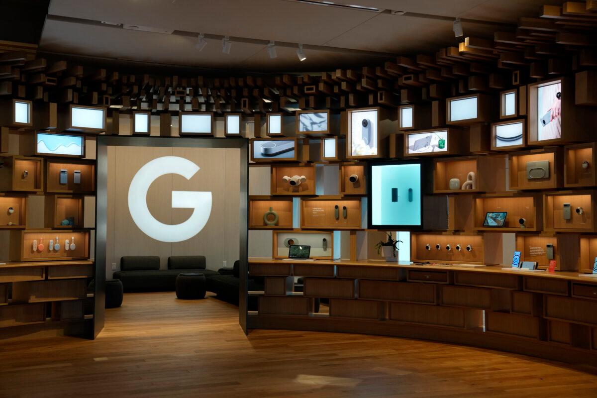 Items displayed in the Google Store at the Google Visitor Experience in Mountain View, Calif., on Oct. 11, 2023. (AP Photo/Eric Risberg, File)