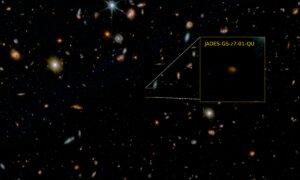 Earliest-Known ‘Dead’ Galaxy Spotted by Webb Telescope