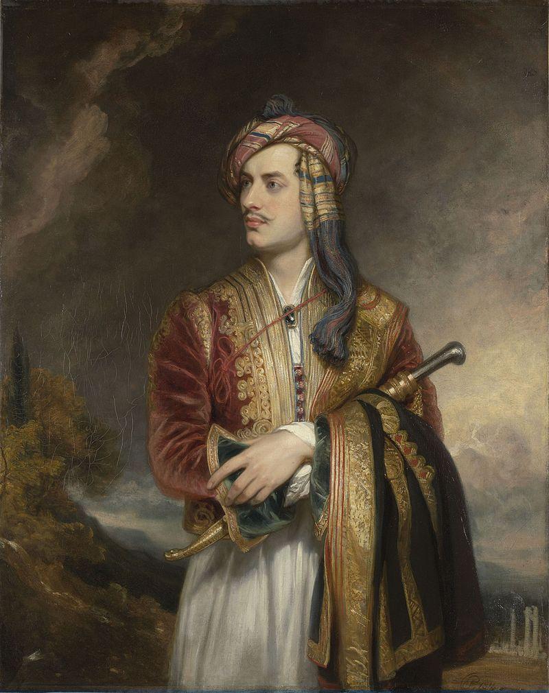 “Lord Byron in Albanian Dress,” 1813, by Thomas Phillips. (Public Domain)