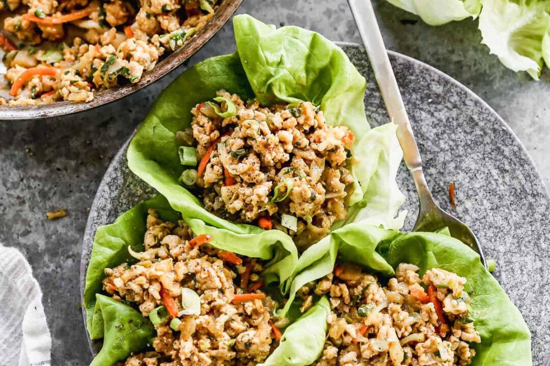 Thai Chicken Lettuce Wraps