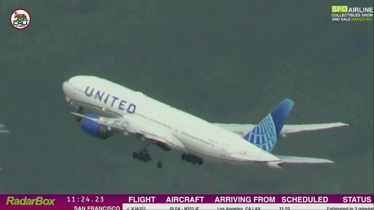 Wheel Falls Off United Airlines Boeing 777 Shortly After Takeoff in San Francisco