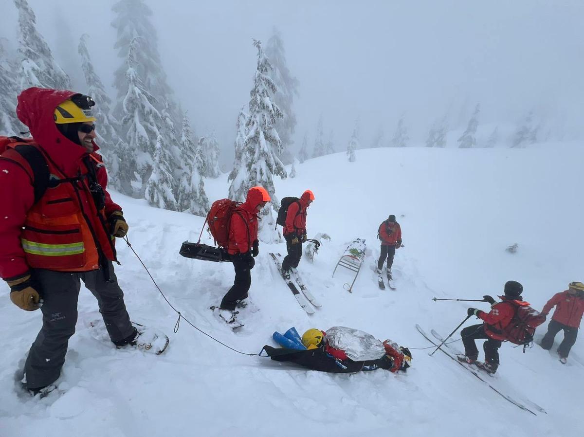 Woman Survives Being Buried 20 Minutes Upside Down in Avalanche Near Metro Vancouver