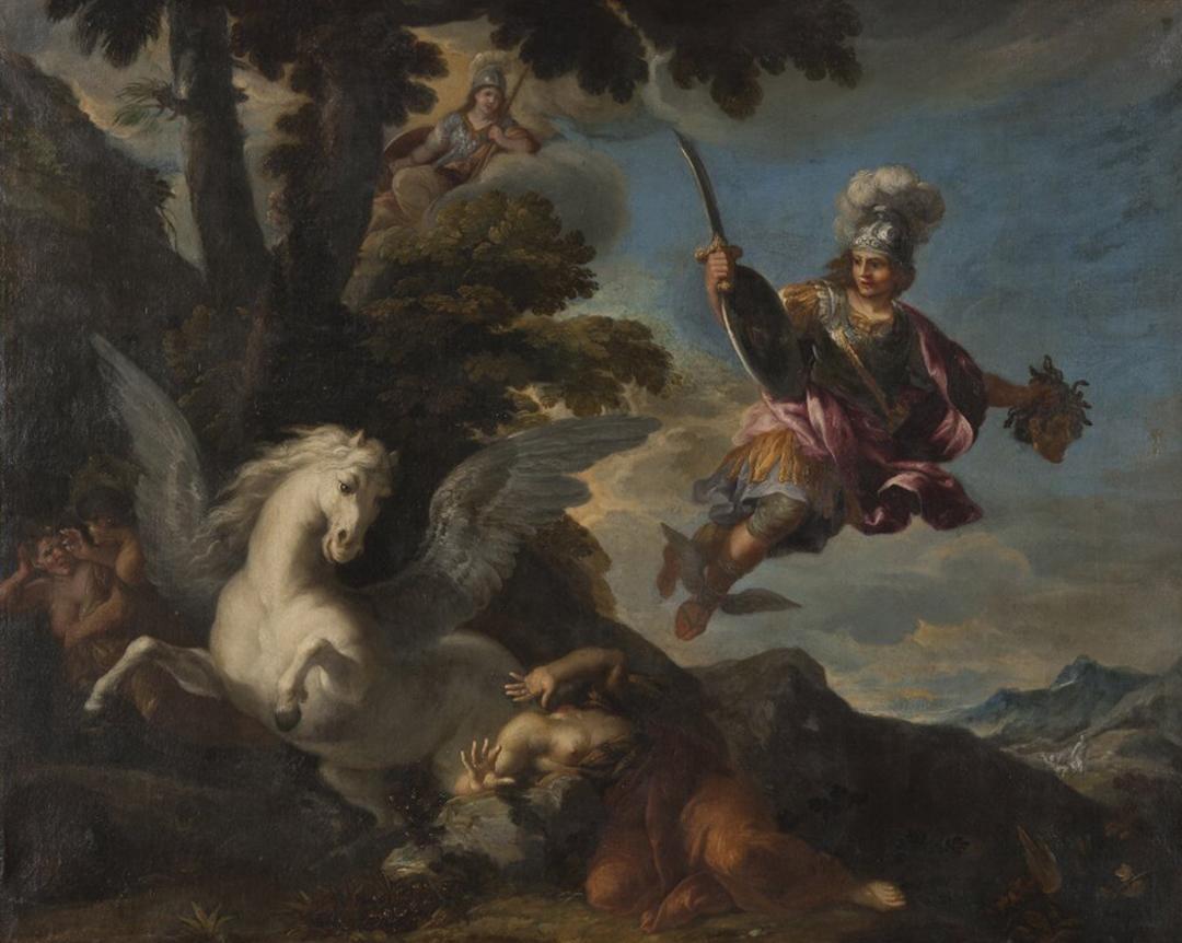 "Perseus with the Head of Medusa" by a 17th-century painter after Pietro da Cortona. Nationalmuseum, Stockholm. (Public Domain)