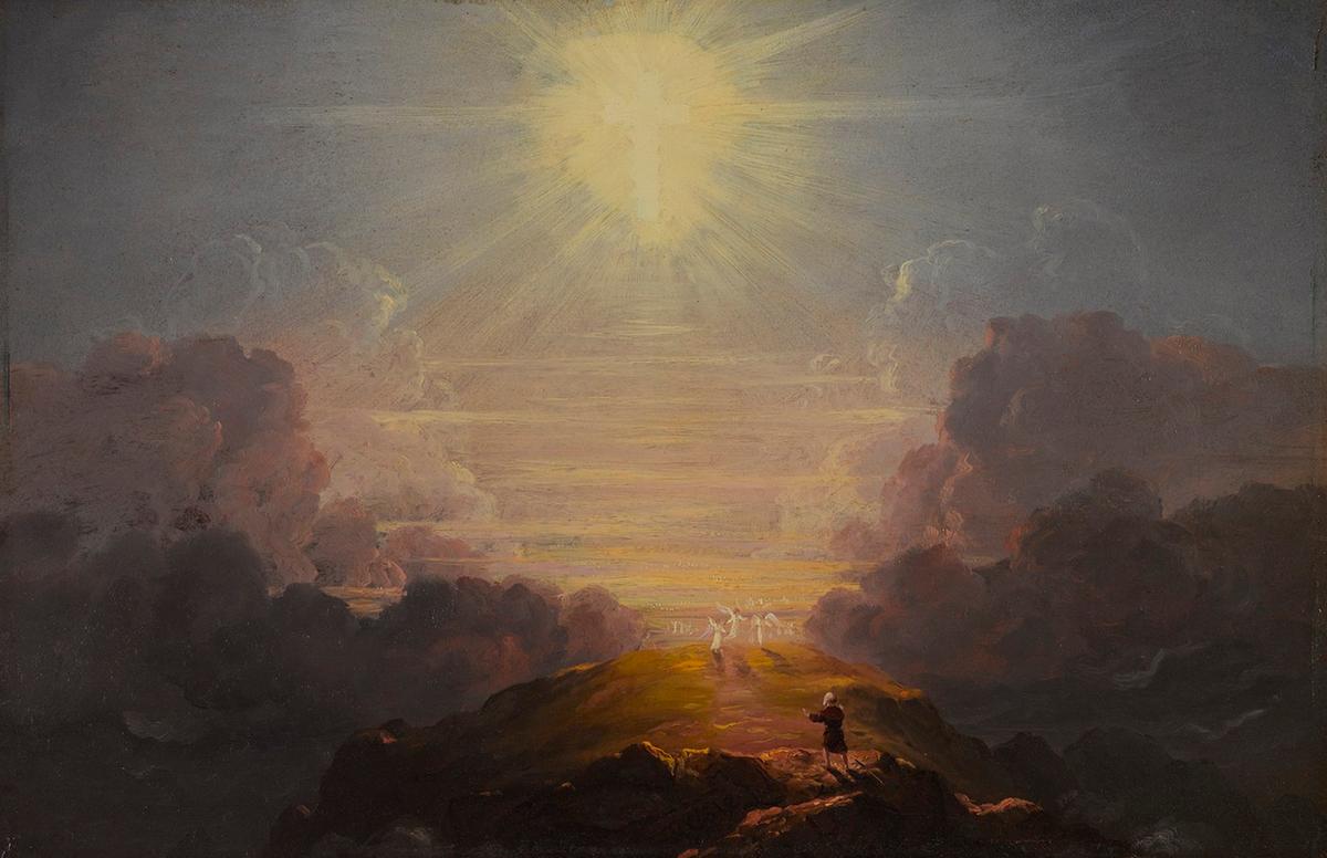 The quest to seek wisdom is a journey. A study for "The Cross and the World" series, circa 1846–1847, by Thomas Cole. Oil on panel. Brooklyn Museum. (Public Domain)