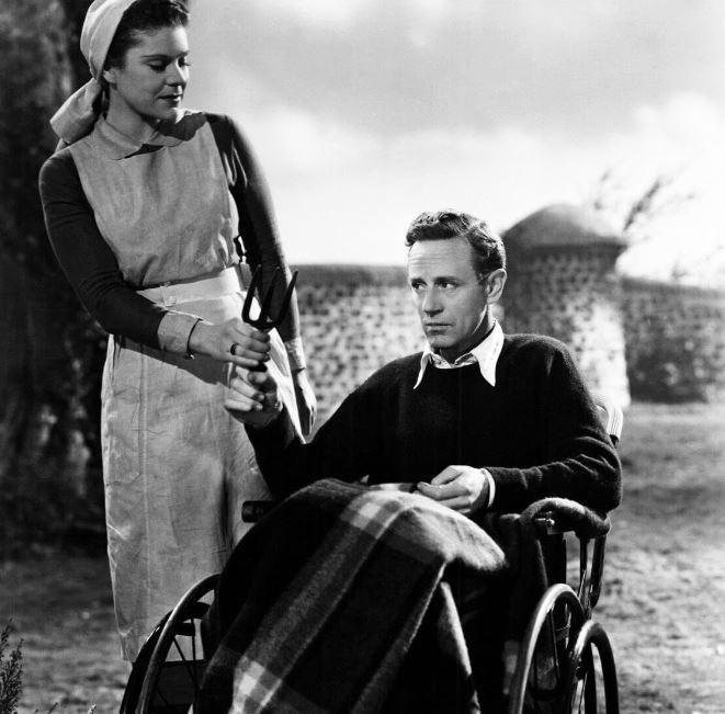 R.J. Mitchell (Leslie Howard) is a staunch British patriot up until the very end, in “Spitfire.” (General Film Distributors)