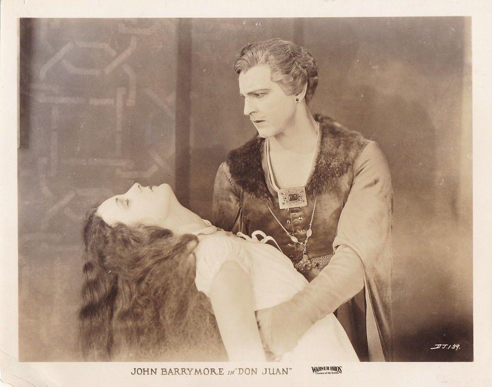 Mary Astor and John Barrymore in "Don Juan." (Warner Bros.)