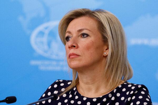Russian Foreign Ministry spokeswoman Maria Zakharova attends the annual press conference in Moscow on Jan. 18, 2024. (Maxim Shemetov/Reuters)