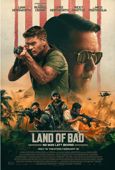 Promotional poster for "Land of Bad." (The Avenue/Variance Films)