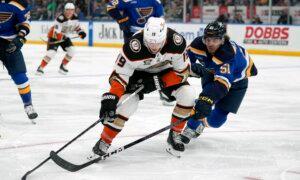 Blues’ 3rd-Period Surge Too Much for Ducks