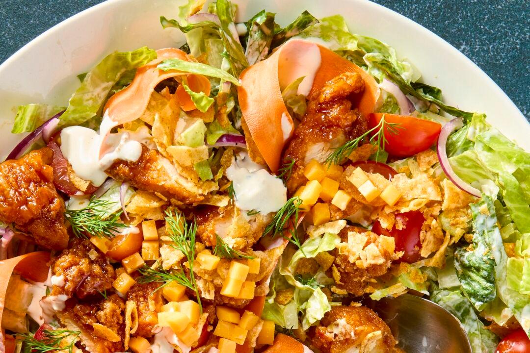 What Makes This Sticky Chicken Salad so Delicious? 3 Words: Crushed Barbecue Chips