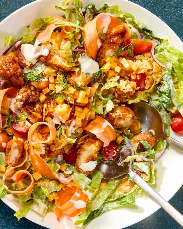 What Makes This Sticky Chicken Salad so Delicious? Three Words: Crushed Barbecue Chips