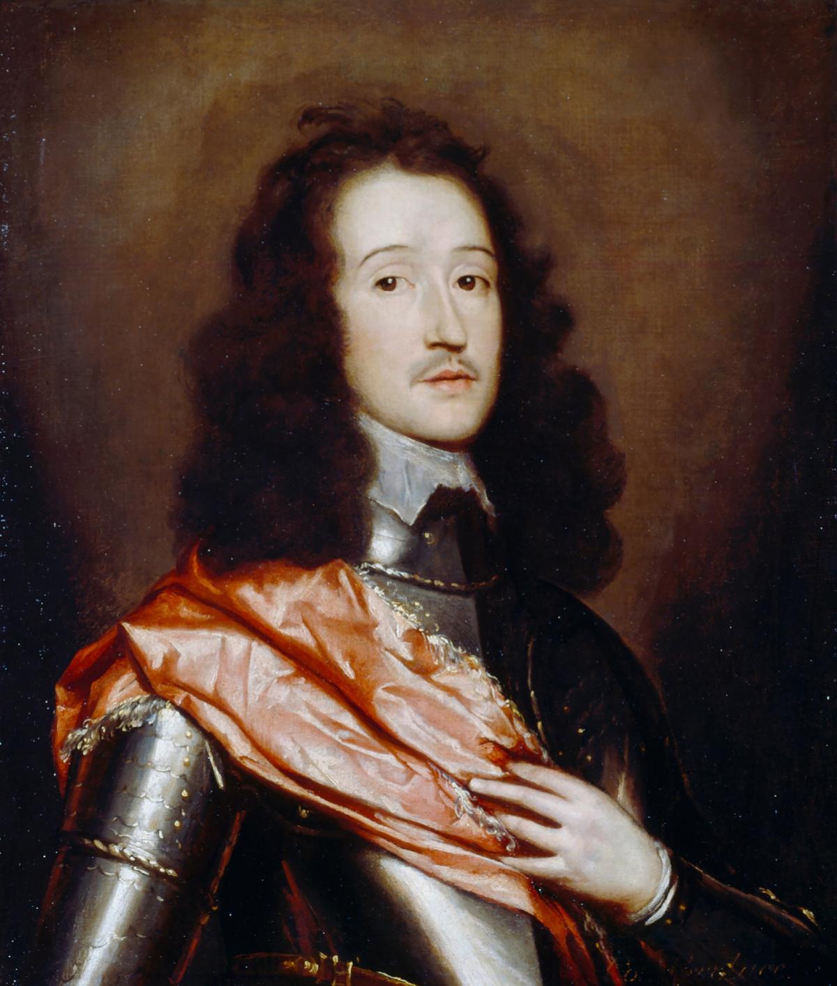 A portrait of Richard Lovelace, circa 1645, by William Dobson. Oil on canvas. Dulwich Picture Gallery, London. (Public Domain)