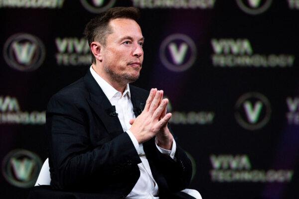 SpaceX CEO Elon Musk attends an event at the Porte de Versailles exhibition center in Paris, France, on June 16, 2023. (Joel Saget/AFP via Getty Images)