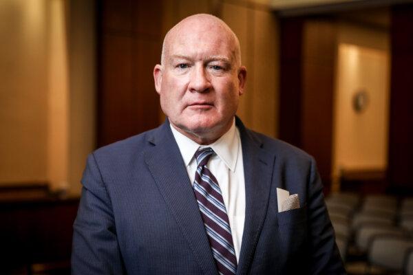 Ethan Gutmann, China Studies Research Fellow at the Victims of Communism Memorial Foundation at the Policy Forum on Organ Procurement and Extrajudicial Execution in China on Capitol Hill on March 10, 2020. (Samira Bouaou/The Epoch Times)