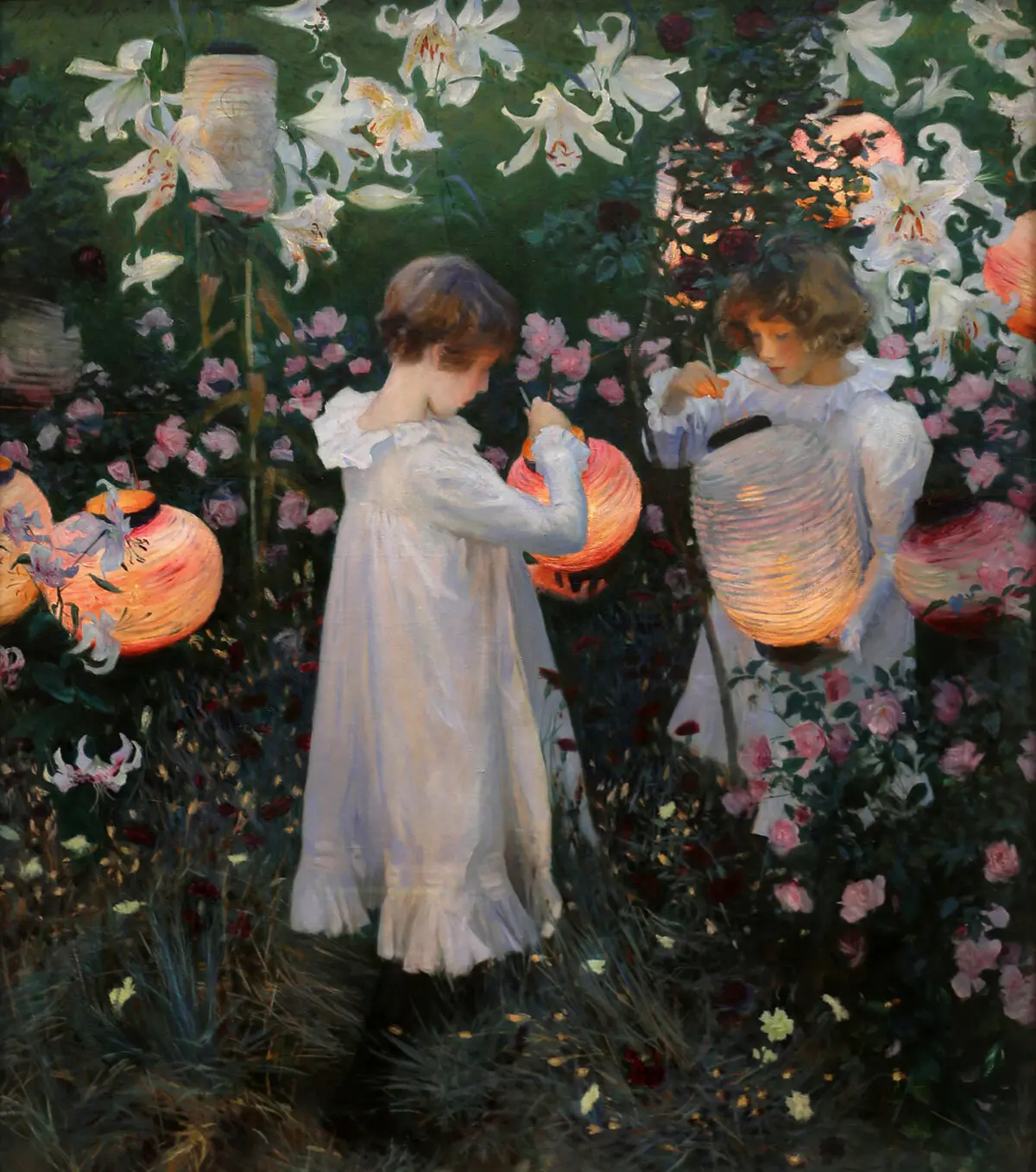 "Carnation, Lily, Lily, Rose," between 1885 and 1886, by John Singer Sargent. Oil on canvas; 60 1/2 inches by 68 1/2 inches. Tate Britian, London. (Sailko/CC BY 4.0 Deed)