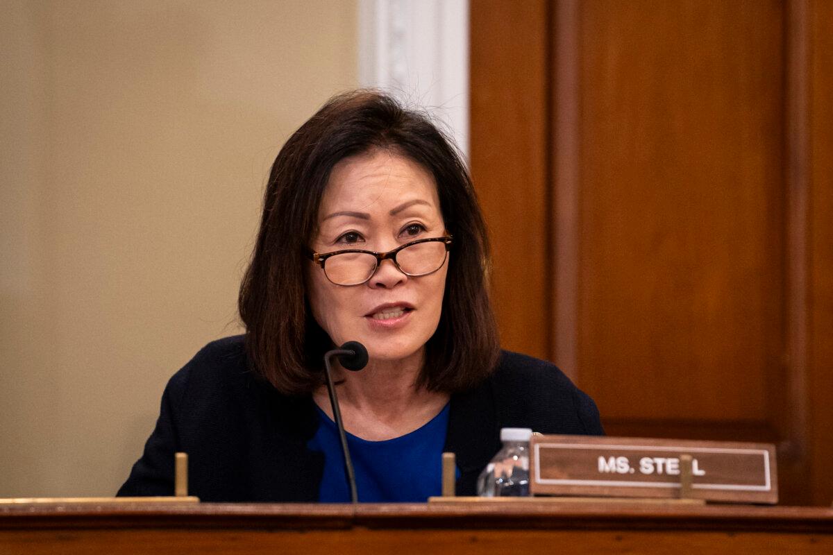 Rep. Michelle Steel (R-Calif.) speaks during a hearing about the Chinese Communist Party's forced organ harvesting before the Congressional-Executive Commission on China in Washington on March 20, 2024. (Madalina Vasiliu/The Epoch Times)
