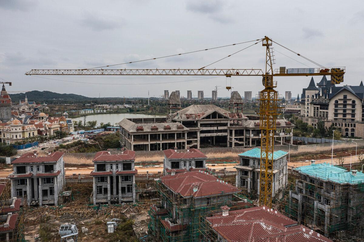 A view of a construction site in Wuhan, Hubei province, China, on October 18, 2021. (Getty Images)