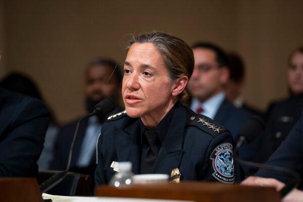 Diane J. Sabatino, acting executive assistant commissioner for the Office of Field Operations in the US Customs and Border Protection, testifies before the House Homeland Security Subcommittee on Border Security and Enforcement in Washington on March 21, 2024. (Madalina Vasiliu/The Epoch Times)