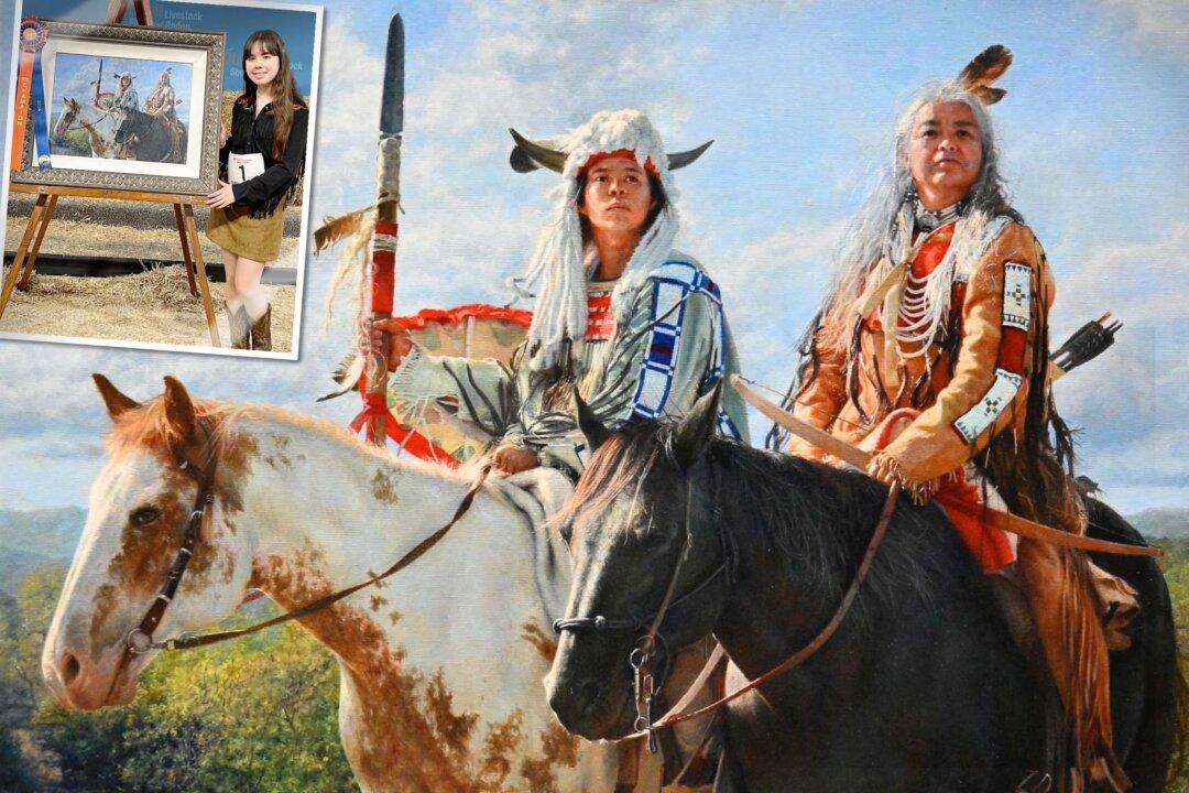 Texas Teen Wins Student Rodeo Painting Contest With Lakota Warriors—It Fetches $275,000 at Auction