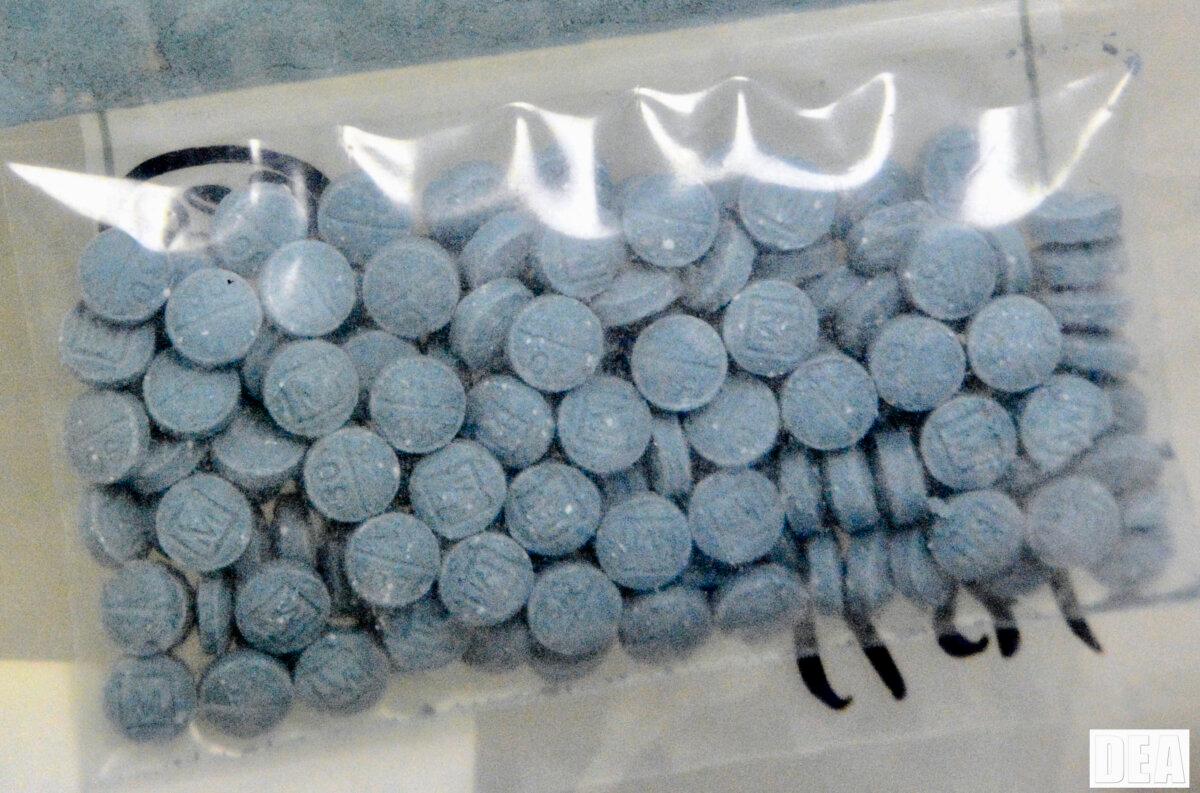 Heroin and fentanyl pressed into pill form. (Courtesy of the U.S. Drug Enforcement Administration)