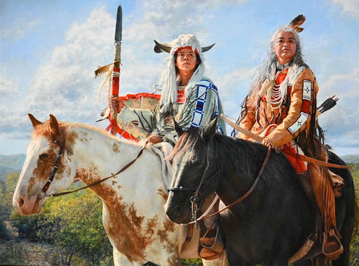 "Warriors of the Great Spirit" by Eliza Hoffman. (Courtesy of the Houston Livestock Show and Rodeo)