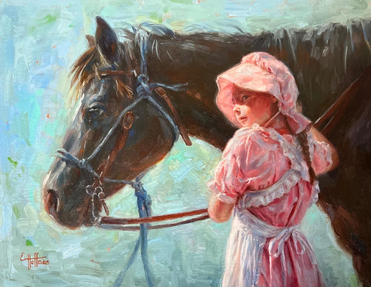 "That's My Girl" by Eliza Hoffman, which won third place in the Oil Painters of America (OPA) 2024 Student Art Competition. (Courtesy of The Hoffmans)