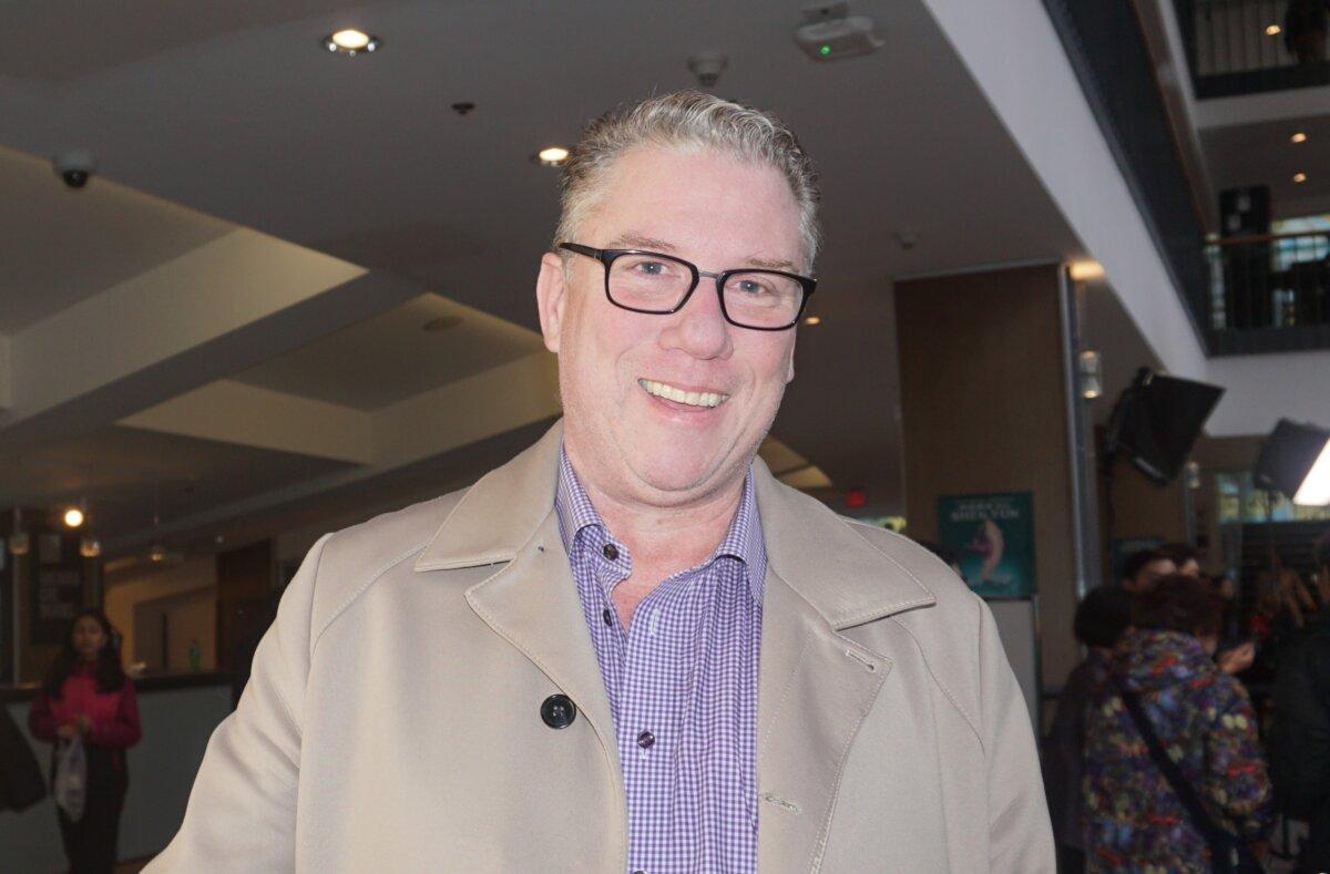 Dave Gale enjoyed Shen Yun at the Queen Elizabeth Theatre on March 23, 2024. (Yawen Hung/The Epoch Times)