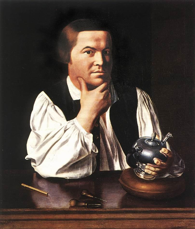 John Singleton Copley's painting of Paul Revere depicted the revolutionary prior to American Independence. (Public Domain)