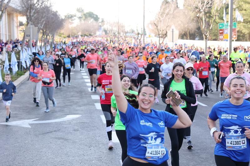 Runners Honor Israeli Hostages, Take to Jerusalem Streets for Annual Marathon Despite Ongoing War