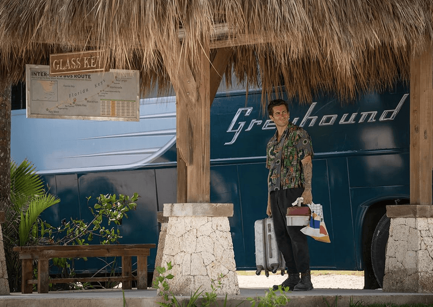 Elwood Dalton (Jake Gyllenhaal) fresh off the bus in the Florida Keys, in "Road House." (Metro-Goldwyn-Mayer/Amazon MGM Studios)