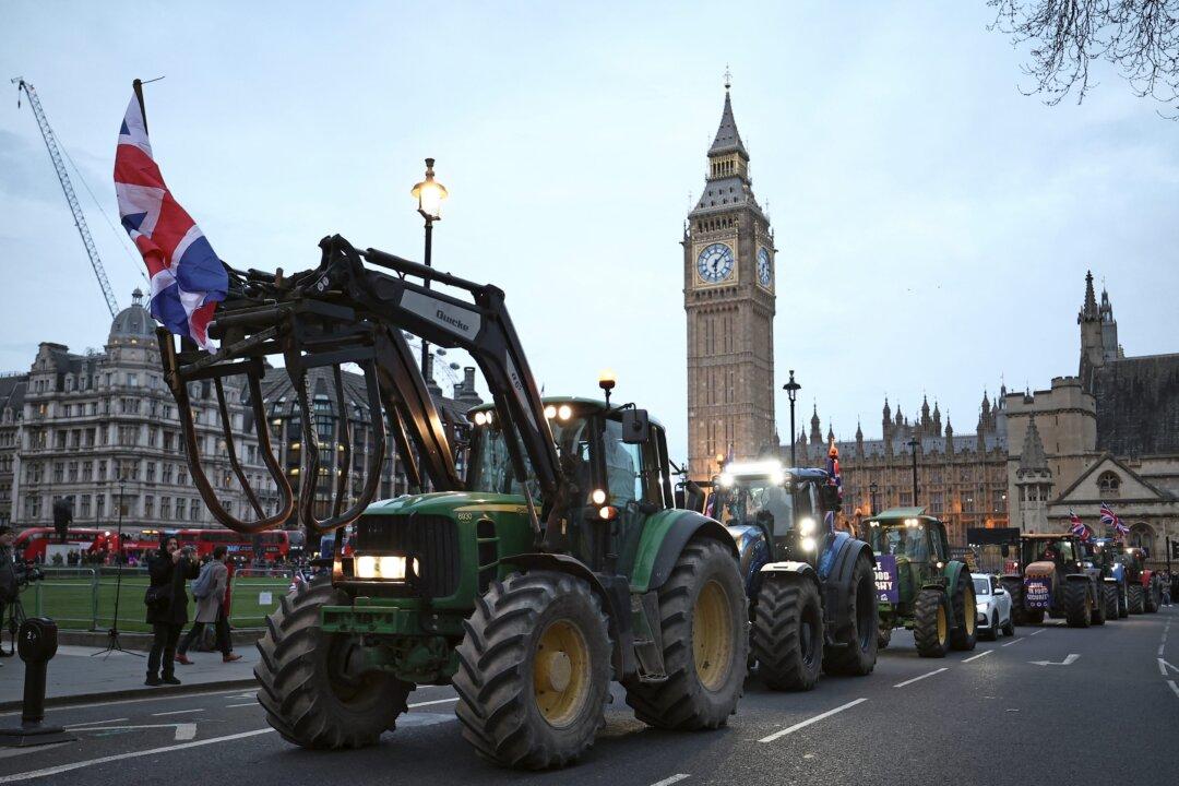 British Farmers Rally in London Against Government Neglect