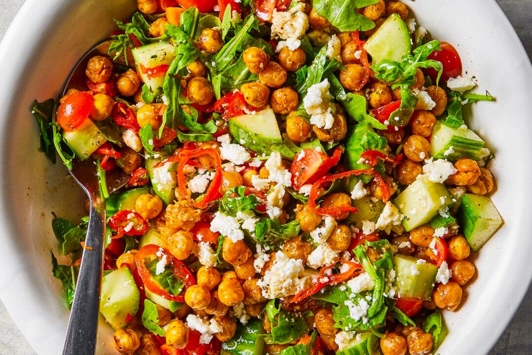 Skillet-Roasted Chickpeas Add Crunch to This Chopped Salad