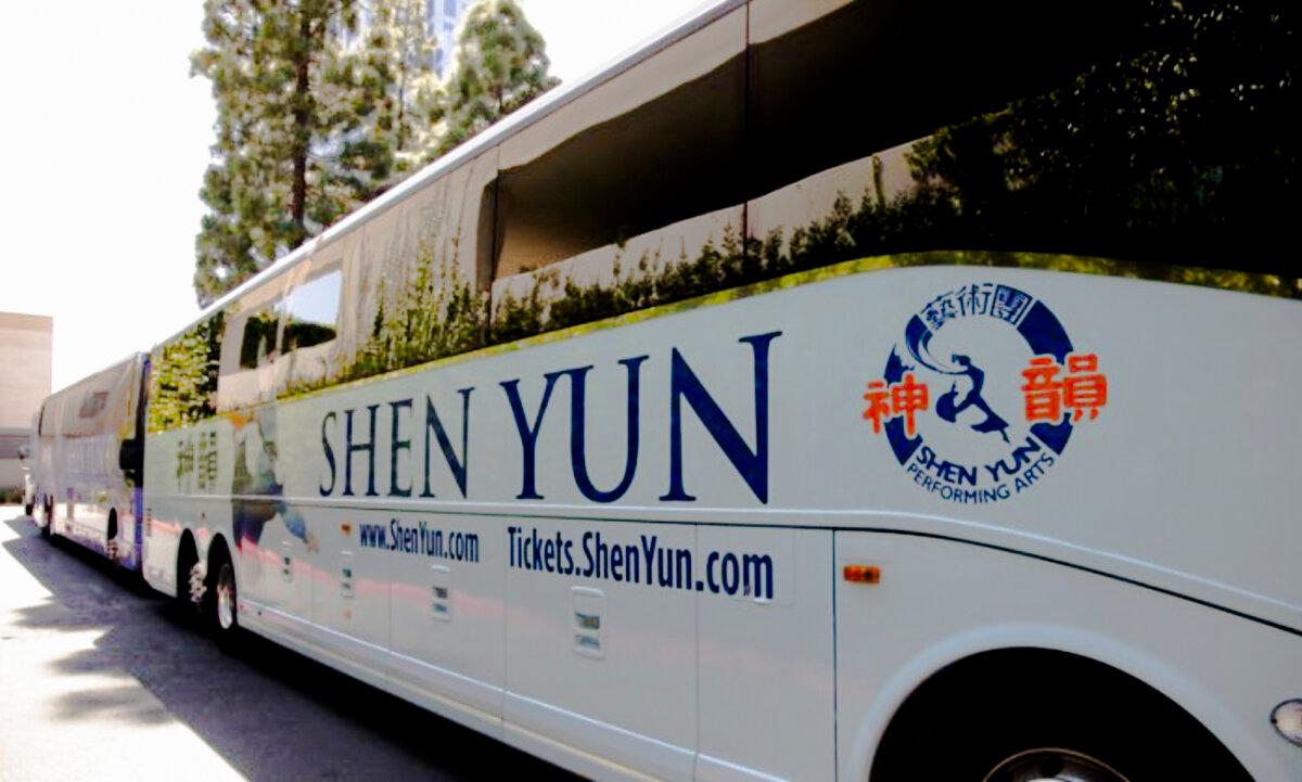 Shen Yun's tour buses have long been targeted for sabotage. Threats have recently escalated against the performing arts company, which portrays "China before communism." (The Epoch Times)