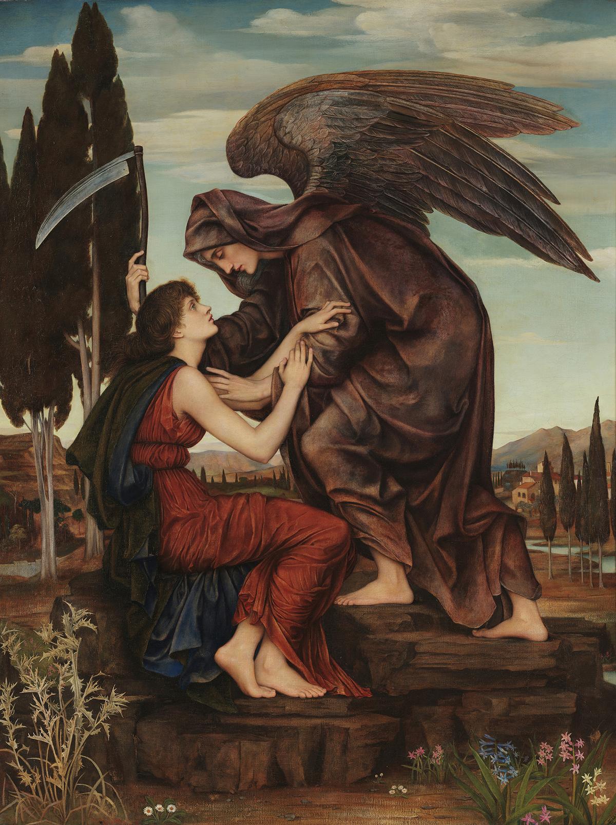 "The Angel of Death," 1880, by Evelyn De Morgan. Oil on canvas. De Morgan Collection, Barnsley, England. (Public Domain)